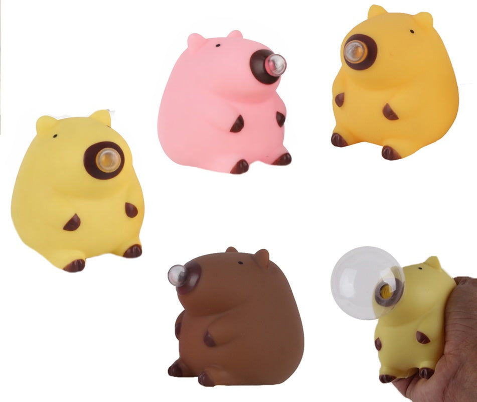 PL Capybara Squishy Blasenmacher 4-farbig sortiert 1 Stück
