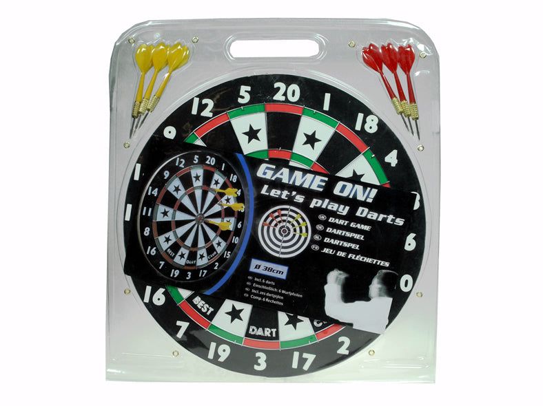 PL Dartspiel extra groß 38 cm Lifetime Games, im Trageblister