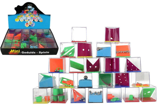 PL Geduldspiel 24-fach sortiert ca 4 x 4 x 4 cm