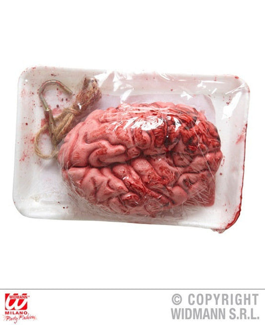 PL Gehirn mit ,Blut, befleckt mit Haken in Schale - ca 21x15cm candytoys.ch Switzerland