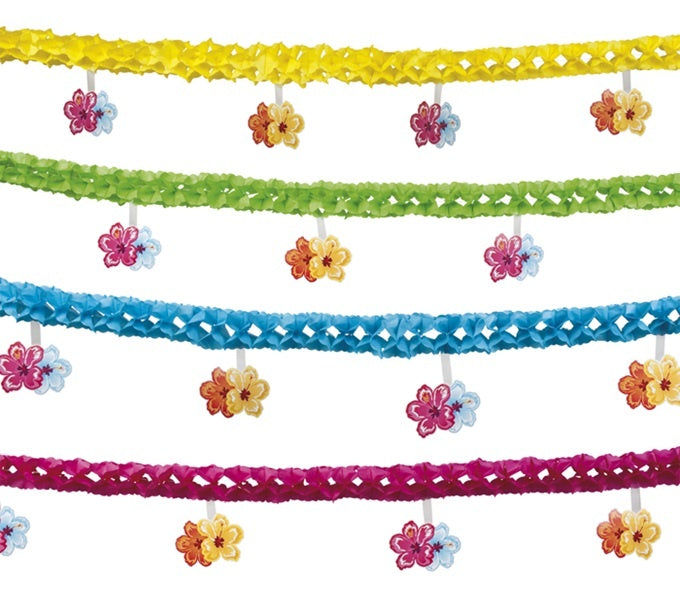 PL Girlande Hibiskus Hawaii 4-fach sortiert - ca 4m candytoys.ch Switzerland
