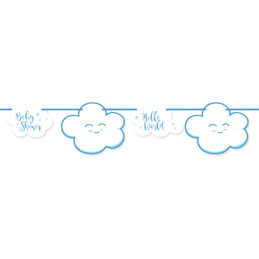 PL Girlande Wolke hellblau ca 400 cm candytoys.ch Switzerland
