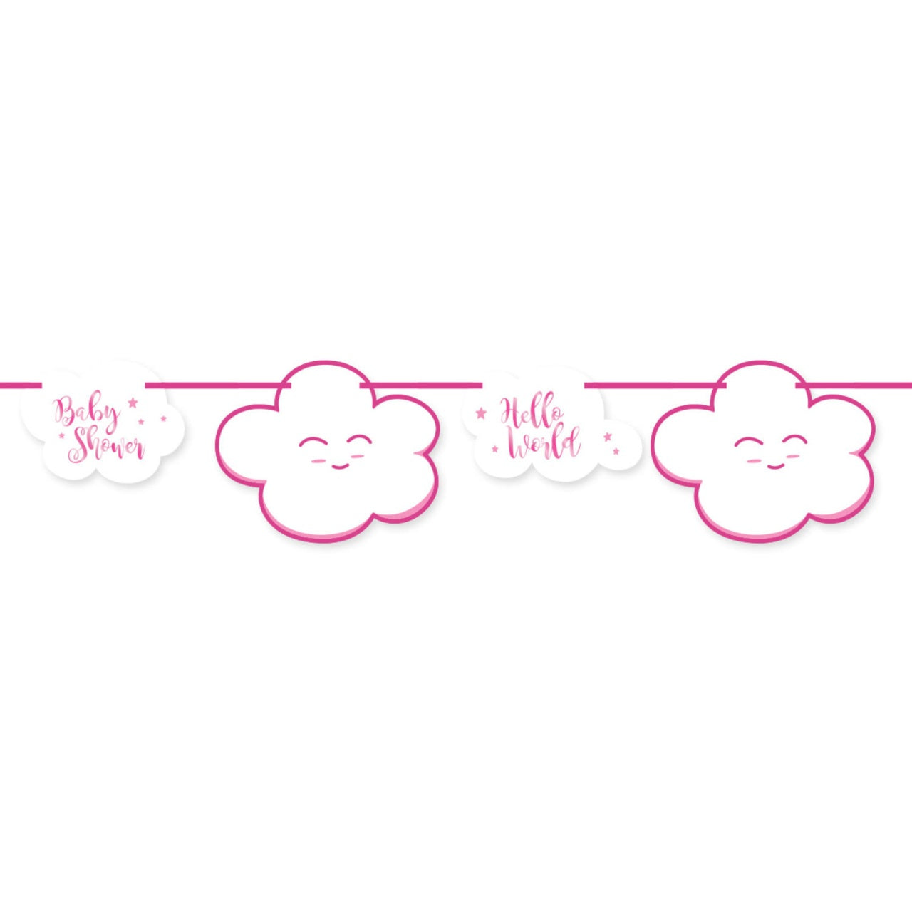 PL Girlande Wolke rosa ca 400 cm candytoys.ch Switzerland