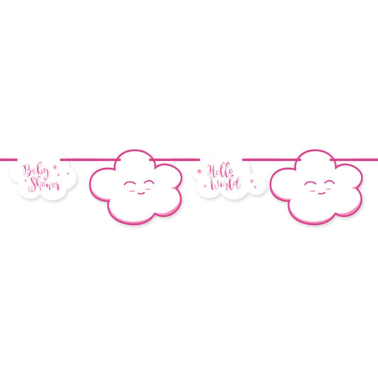 PL Girlande Wolke rosa ca 400 cm candytoys.ch Switzerland