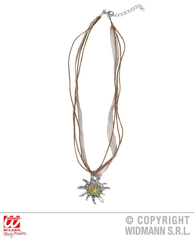 PL Halskette Strass Edelweiss Umfang ca 42-45 cm candytoys.ch Switzerland