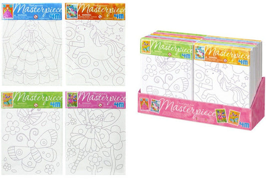 PL HCM Keilrahmen Malvorlagen Motive 4 fach sortiert - ca 21x15 candytoys.ch Switzerland