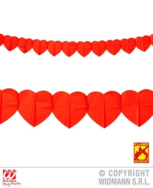 PL Herzgirlande ca 3 meter- flammenhemmend candytoys.ch Switzerland