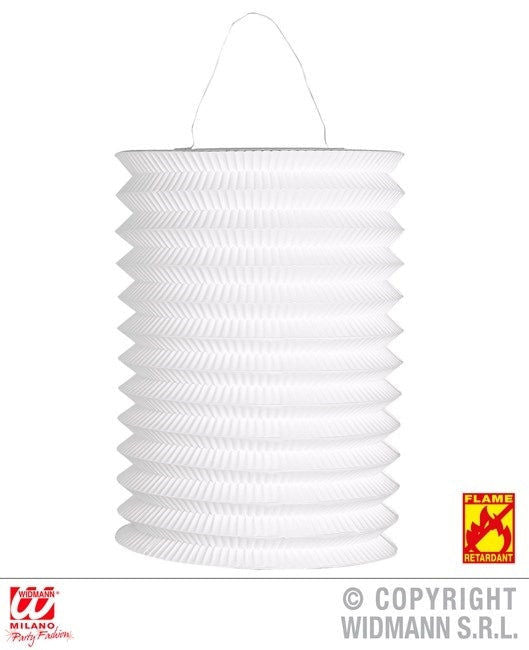 PL Laterne weiß Ø 16 cm - ca 28 cm hoch - flammenhemmend candytoys.ch Switzerland
