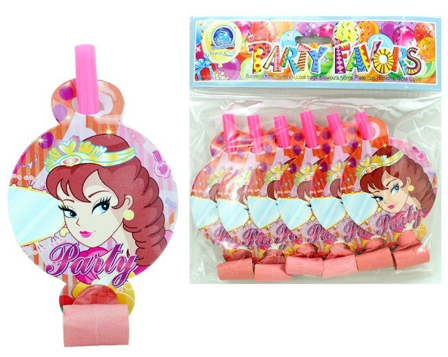 PL Luftrüssel Prinzessin Design 6 Stück - ca 14x8cm candytoys.ch Switzerland