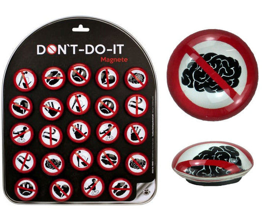 PL Magnet Don'it Do-it Glasmagnet 8 fach sortiert - ca 35 mm candytoys.ch Switzerland