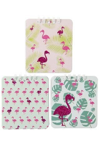 PL Notizbuch Flamingo 3-fach sortiert ca 9x8cm candytoys.ch Switzerland