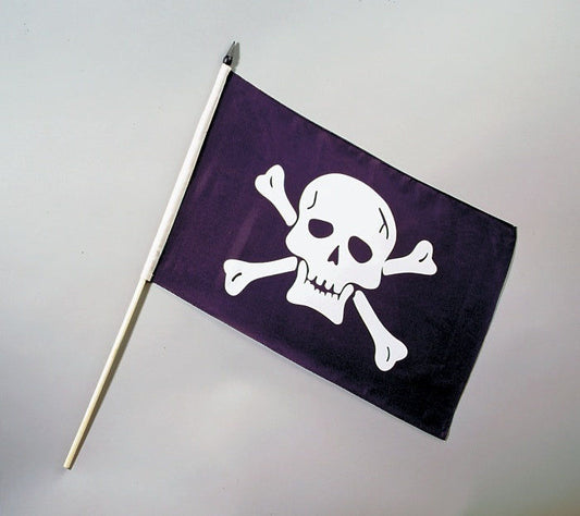 PL Piratenfahne, ca. 30 x 45 cm, mit Stab candytoys.ch Switzerland