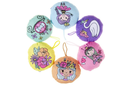 PL Plüsch Kissen Prinzessin 6-fach sortiert Ø ca 10 cm candytoys.ch Switzerland