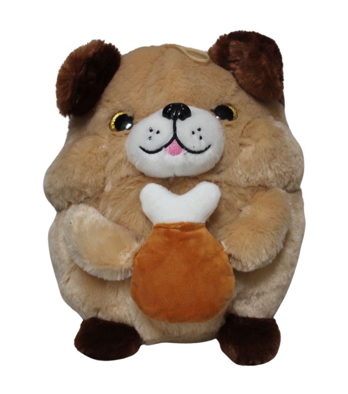 PL Plüschhund mit Knochen, ca. 30 cm, weich und kuschelig