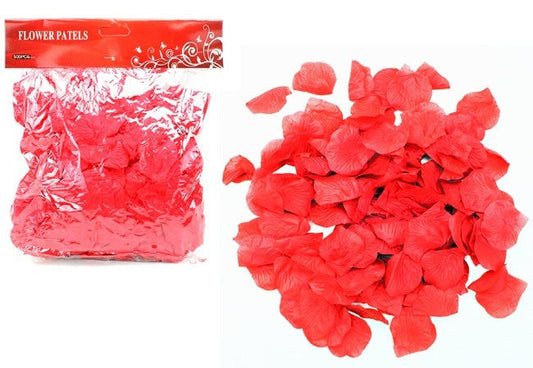PL Rosenblätter aus Stoff rot 500 Stück im Beutel ca 27x24cm candytoys.ch Switzerland