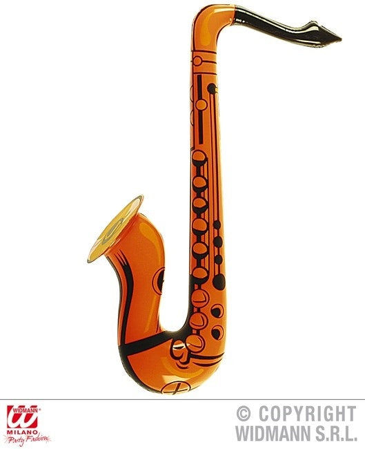 PL Saxophon aufblasbar orange ca 55 cm candytoys.ch Switzerland