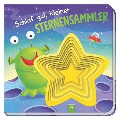 PL Schwager & Steinlein - Guckloch-Pappebuch Schlaf gut, kleiner Sternensammler candytoys.ch Switzerland