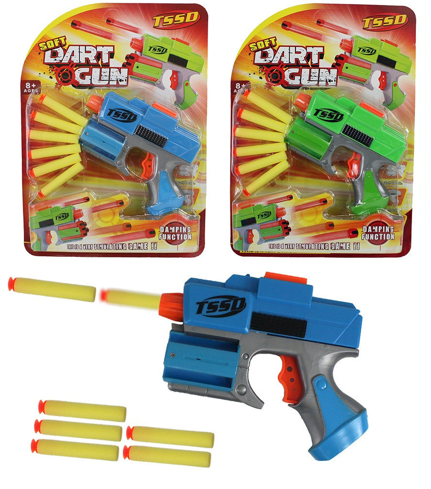 PL Softair Shooter Pistole es wird überwiegend blau geliefert candytoys.ch Switzerland