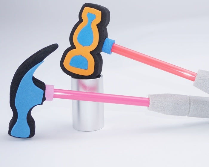 PL Softhammer2 fach sortiert ca 30 cm candytoys.ch Switzerland