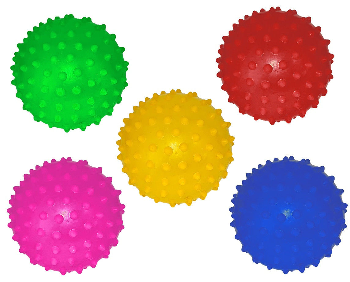PL Stachelball Noppenball Massageball 5-farbig sortiert ca 10cm candytoys.ch Switzerland