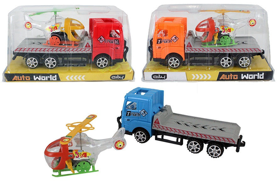 PL Truck mit Zubehör - 3-farbig sortiert in Box, ca 20 cm candytoys.ch Switzerland