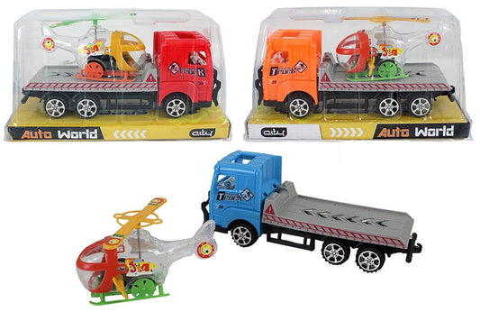 PL Truck mit Zubehör - 3-farbig sortiert in Box, ca 20 cm candytoys.ch Switzerland