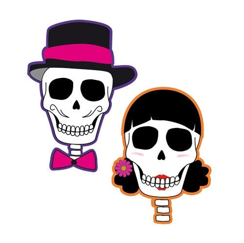 PL Wanddekoration 'Skull Party' 2-fach sortiert - ca 33x24cm candytoys.ch Switzerland