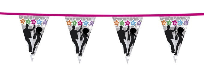 PL Wimpelkette - Disco ca 6 meter candytoys.ch Switzerland