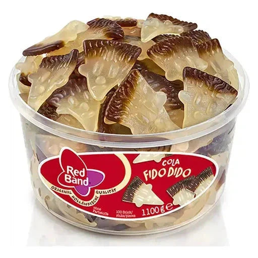 Red Band Red Band Cola Fido Dido 100 Stück in der Dose candytoys.ch Switzerland