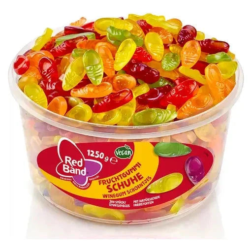 Red Band Red Band Fruchtgummi Schuhe 500 Stück in der Dose candytoys.ch Switzerland