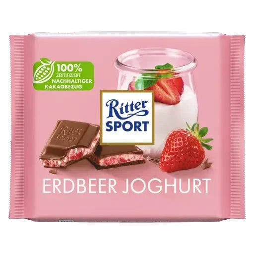 Ritter Sport Ritter Sport Erdbeer Joghurt 100g candytoys.ch Switzerland