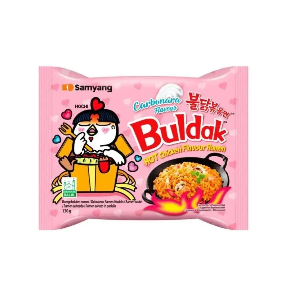 Samyang Buldak Carbonara Scharfe Hühnergeschmack Ramen 130 g