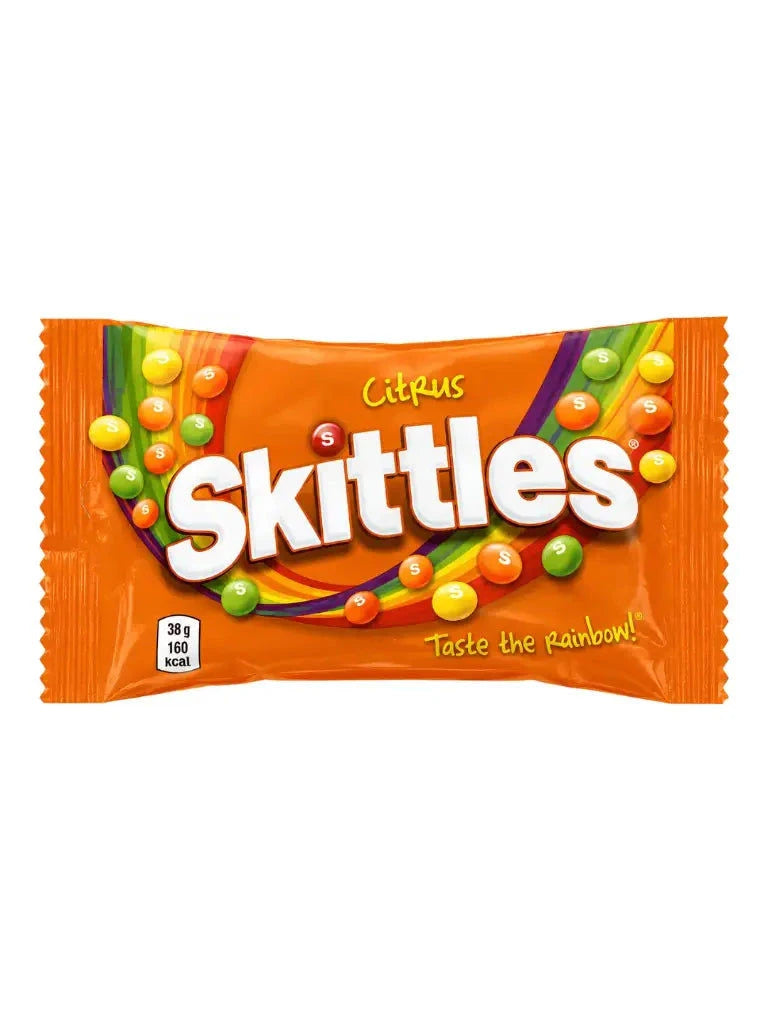 Skittles Skittles Citrus 38 g – Spritzig-fruchtiger Zitrus-Naschspass!