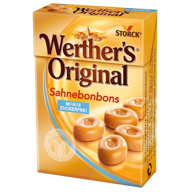 Storck Werthers Orginal Minis, Bonbon ohne Zucker 1 Packung