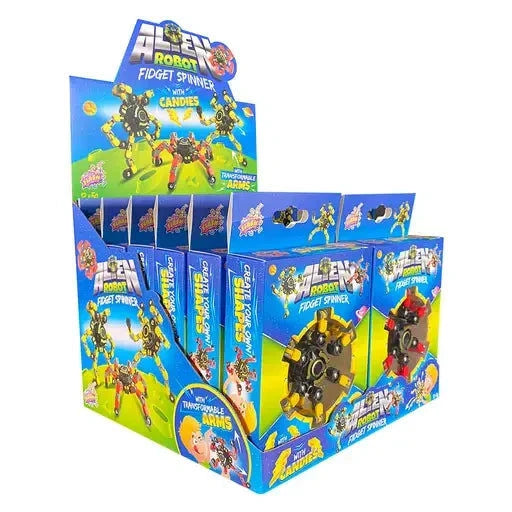 Sweet Flash Sweet Flash Alien Robot Fidget Spiner 12 Stück im Karton candytoys.ch Switzerland