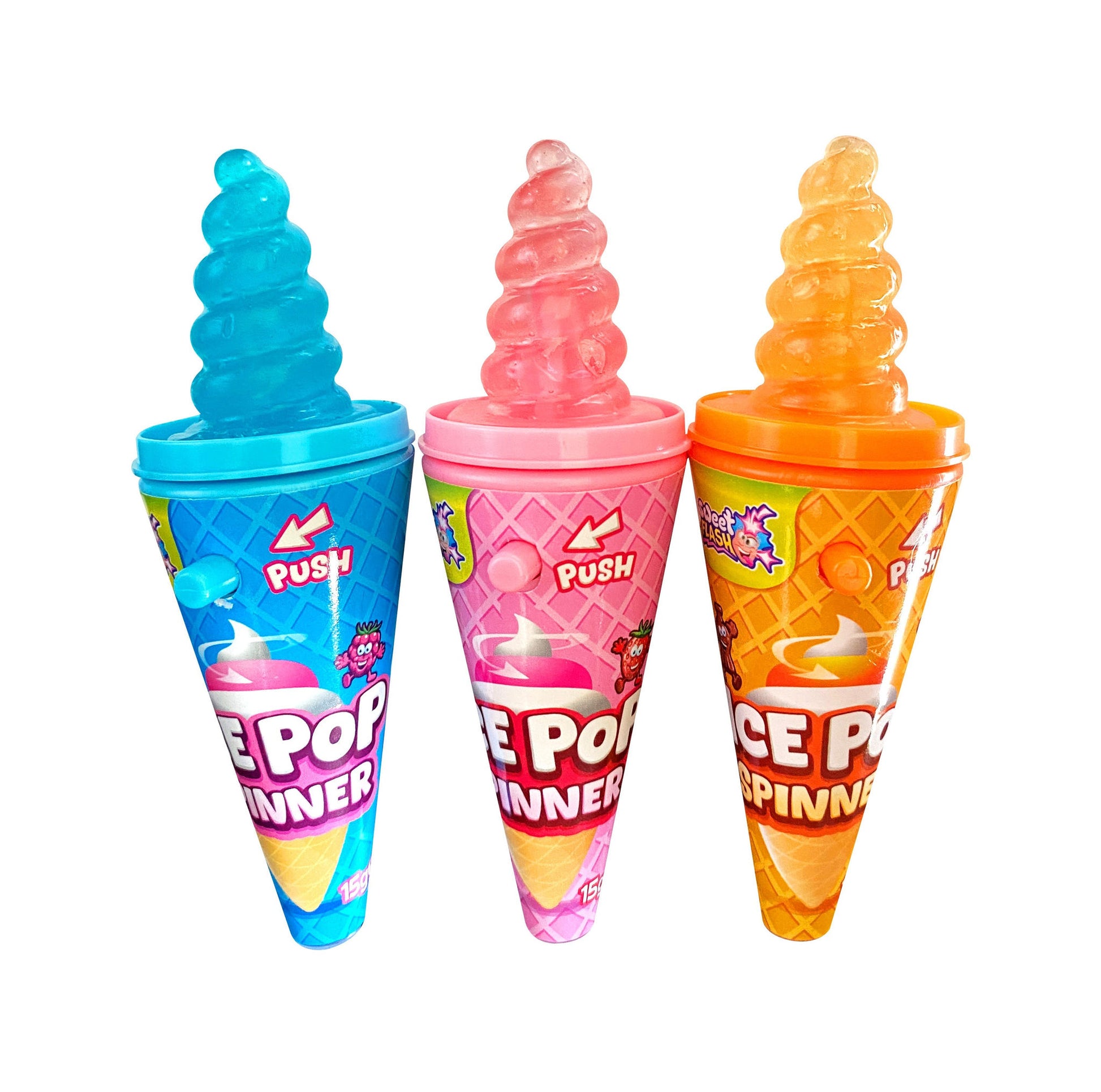 Sweet Flash Sweet Flash Ice Pop Spinner 12 Stück im Karton candytoys.ch Switzerland