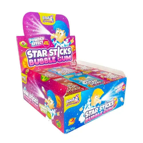 Sweet Flash Sweet Flash Star Sticks 18 Stück im Karton candytoys.ch Switzerland
