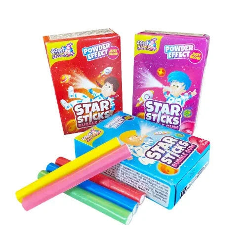 Sweet Flash Sweet Flash Star Sticks 18 Stück im Karton candytoys.ch Switzerland