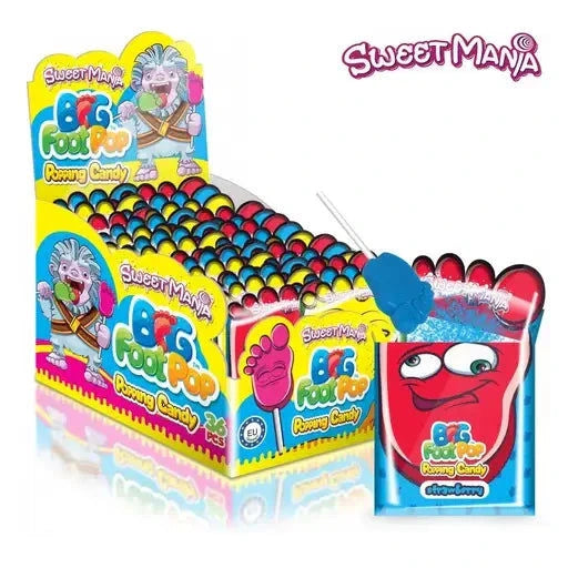 Sweetmania Sweetmania Big Foot Pop 36 Stück im Karton candytoys.ch Switzerland