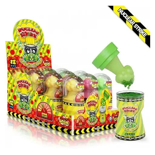 Sweetmania Sweetmania Nuclear Strike Atomic Dipper super sour 12 Stück im Karton candytoys.ch Switzerland