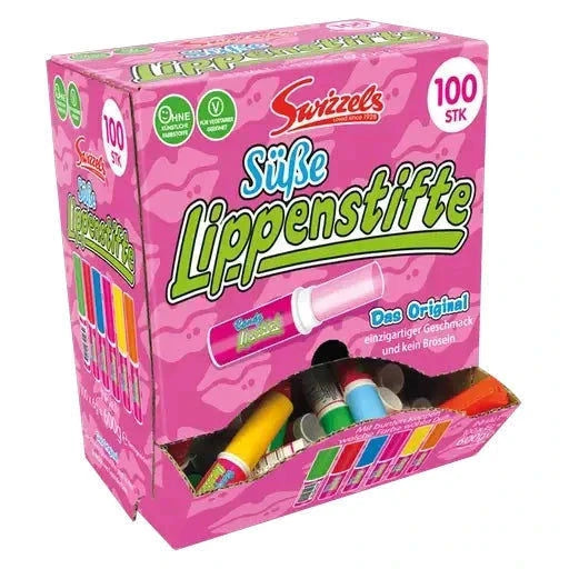 Swizzels Swizzels Candy Lipstick Fizzers 100 Stück in der Dose