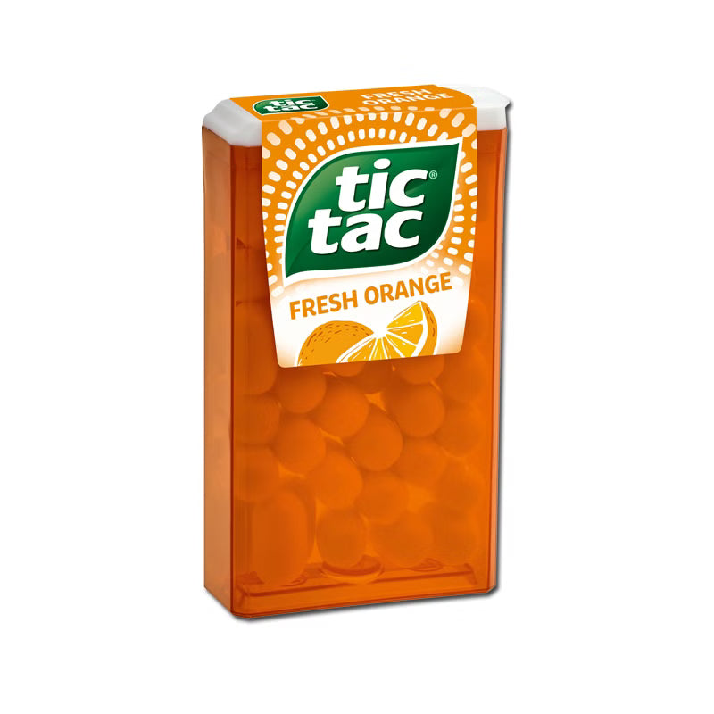 Tic Tac Ferrero Tic Tac fresh orange Dragee-Bonbon, 18g Packung