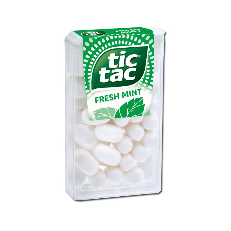 Tic Tac Frische Minze Tic Tac Dragee-Bonbons, 18g Packung