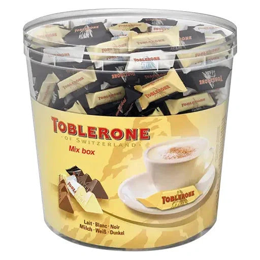 Toblerone Toblerone Miniatures Mix 113 Stück in der Dose candytoys.ch Switzerland