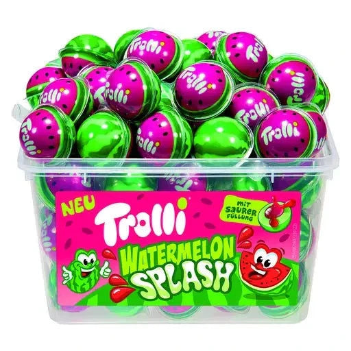 Trolli Trolli Watermelon Splash 60 Stück in der Dose candytoys.ch Switzerland
