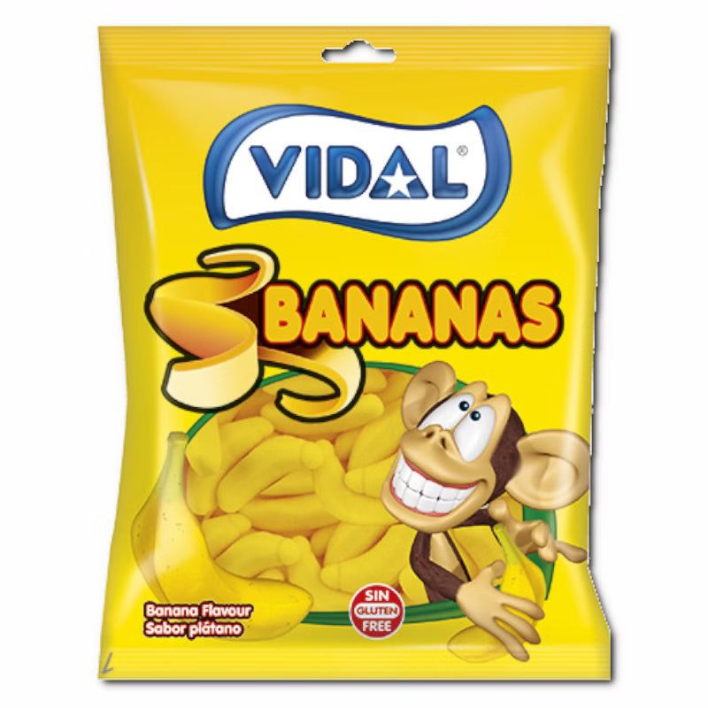 Vidal Vidal Bananas, Fruchtgummi, 1 Beutel je 90g