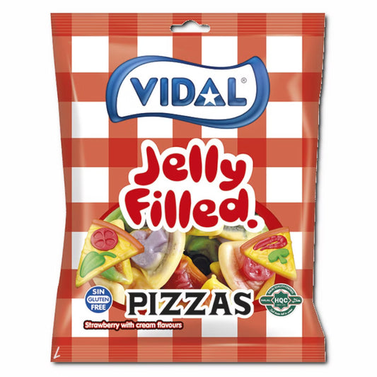 Vidal Vidal Pizzas gefüllt, Fruchtgummi, 1 Beutel je 90g