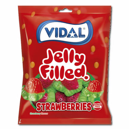 Vidal Vidal Strawberries, Fruchtgummi, 1 Beutel je 90g