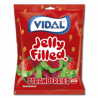 Vidal Vidal Strawberries, Fruchtgummi, 1 Beutel je 90g MHD: 06.2028