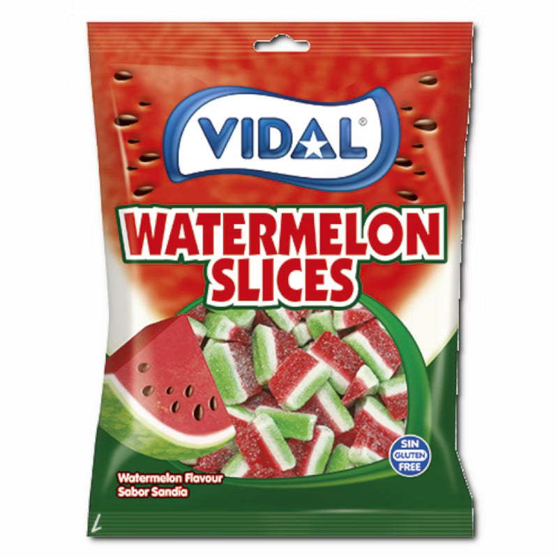 Vidal Vidal Watermelon Slices, Fruchtgummi, 1 Beutel je 90g